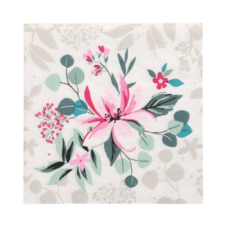 Servetten 3-laags 1/4 vouw 33cm x 33cm Rosalie - Horecavoordeel.com