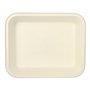 Gastronorm schalen GN 1/2 Suikerriet met PLA coating rechthoekig 4 l 6,5cm x 32,5cm x 26,5cm Wit