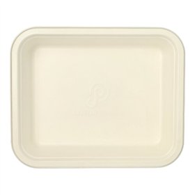 Gastronorm schalen GN 1/2 Suikerriet met PLA coating rechthoekig 4 l 6,5cm x 32,5cm x 26,5cm Wit