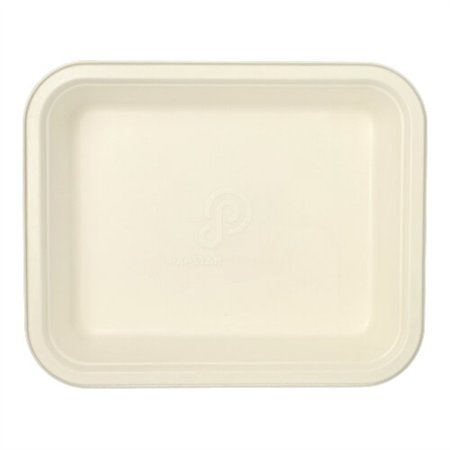 Gastronorm schalen GN 1/2 Suikerriet met PLA coating rechthoekig 4 l 6,5cm x 32,5cm x 26,5cm Wit