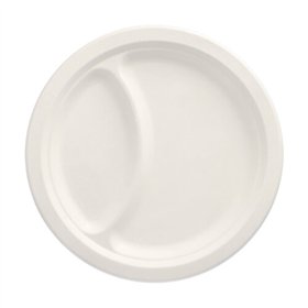 Borden Suikerriet Pure 2-vaks Ø 23cm x 2cm Wit