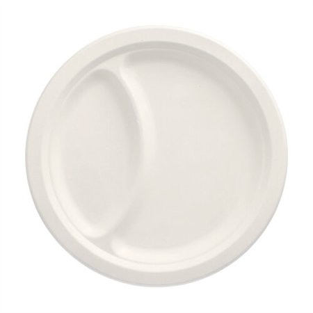 Borden Suikerriet Pure 2-vaks Ø 23cm x 2cm Wit