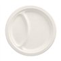 Borden Suikerriet Pure 2-vaks Ø 23cm x 2cm Wit - Horecavoordeel.com