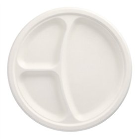 Borden Suikerriet Pure 3-vaks Ø 26cm x 2cm Wit