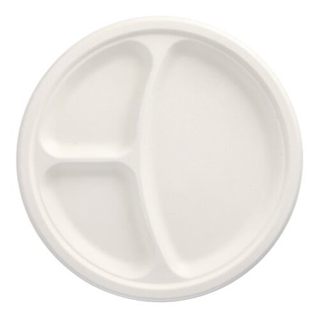 Borden Suikerriet Pure 3-vaks Ø 26cm x 2cm Wit