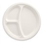 Borden Suikerriet Pure 3-vaks Ø 26cm x 2cm Wit