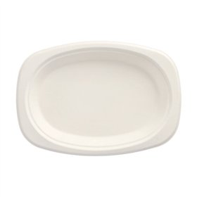 Borden van Suikerriet Pure ovaal 23cm x 16cm x 2cm Wit - Horecavoordeel.com