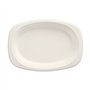 Borden van Suikerriet Pure ovaal 23cm x 16cm x 2cm Wit