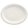 Borden van Suikerriet Pure ovaal 32cm x 25,5cm x 2cm Wit - Horecavoordeel.com