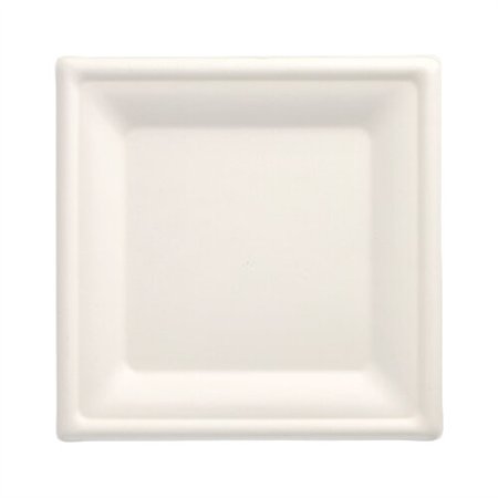 Borden van Suikerriet Pure vierkant 20cm x 20cm Wit - Horecavoordeel.com