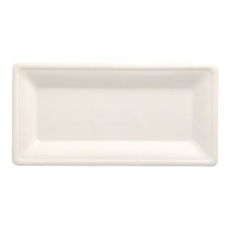 Borden van Suikerriet Pure rechthoekig 13cm x 26cm Wit