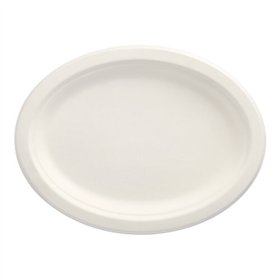 Borden Suikerriet Pure ovaal 26cm x 20cm x 2cm Wit
