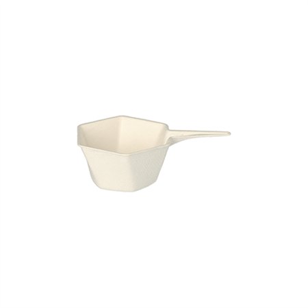 Fingerfood Amuse - Schaaltjes Suikerriet Pure 25ml 3cm x 9,5cm x 6,3cm Wit Hexagon - Horecavoordeel.com