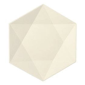 Borden Suikerriet Pure hexagonaal 2,5cm x 26cm x 23cm Wit Diamond