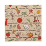 Servetten 3-laags 1/4 vouw 33cm x 33cm Natuur Enjoy your meal gemaakt van gerecycled Papier