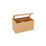 Cupcake-dozen rechthoekig 10cm x 18,5cm x 8,5cm met PLA venster - Horecavoordeel.com