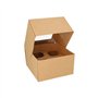 Cupcake-dozen vierkant 10cm x 17,5cm x 17,5cm met PLA venster - Horecavoordeel.com
