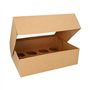 Cupcake-dozen rechthoekig 10cm x 35cm x 27cm met PLA venster
