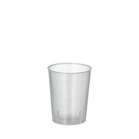 Borrelglazen PP 4 cl Ø 4,3cm x 5,2cm Onbreekbaar