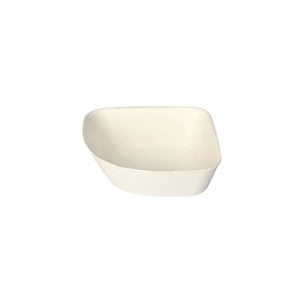 Schaaltjes Suikerriet Pure 3,5cm x 10cm x 10cm Wit Belle Vie Ligne Carrée - Horecavoordeel.com