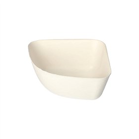 Schalen Suikerriet Pure 5,5cm x 12,8cm x 12,8cm Wit Belle Vie Ligne Carrée