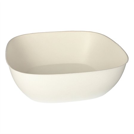 Schalen Suikerriet Pure 10cm x 30,5cm x 30,5cm Wit Belle Vie Ligne Carrée