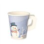 Drinkbekers met handgreep Karton 0,2 l Ø 8cm x 9,3cm Snowman