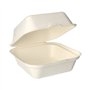 Hamburgerboxen Suikerriet Pure 8cm x 14cm x 15cm Wit