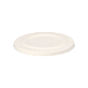Deksels voor soep cup Suikerriet Pure Ø 14cm Wit