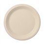 Borden van Suikerriet Pure 1-vaks Ø 23cm x 2cm Natuur