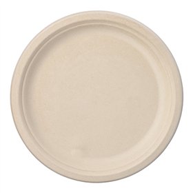 Borden Suikerriet Pure 1-vaks Ø 26cm x 2cm Natuur - Horecavoordeel.com