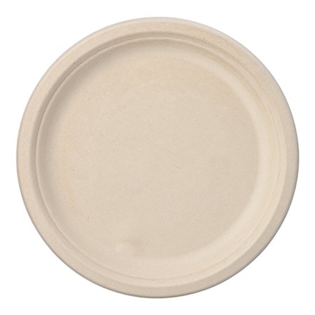 Borden Suikerriet Pure 1-vaks Ø 26cm x 2cm Natuur - Horecavoordeel.com