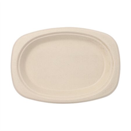 Borden Suikerriet Pure ovaal 23cm x 16cm x 2cm Natuur