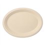 Borden Suikerriet Pure ovaal 26cm x 20cm x 2cm Natuur