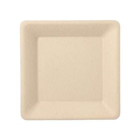 Borden Suikerriet Pure vierkant 15,5cm x 15,5cm Natuur