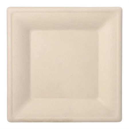 Borden Suikerriet Pure vierkant 26cm x 26cm Natuur - Horecavoordeel.com