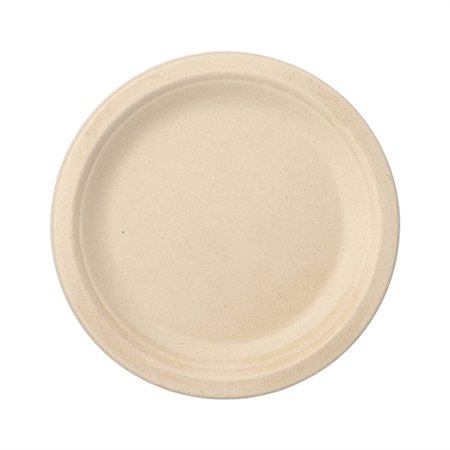 Borden van Suikerriet Pure 1-vaks Ø 18cm x 2cm Natuur