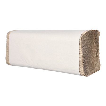 Blad Handdoekjes V-vouw 23cm x 25cm Natuur Zick-Zack 1-laags (20 x 250) - Horecavoordeel.com