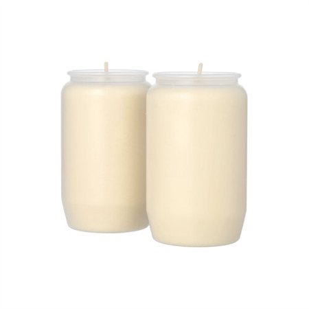 Rauwkaars Grafkaars Olie licht Ø 5,8cm x 9,6cm transparante houder