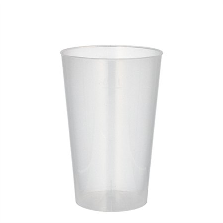 Drinkbekers herbruikbaar PP 0,3 l Ø 7,8cm x 11,8cm Onbreekbaar