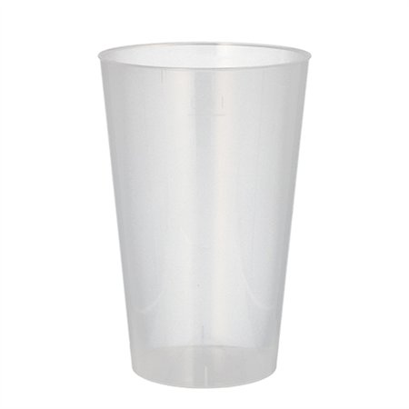 Drinkbekers herbruikbaar PP 0,4 l Ø 8,6cm x 13cm Onbreekbaar