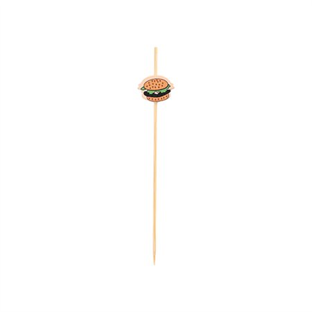 Fingerfood Amuse prikkers 12cm Burger - Horecavoordeel.com