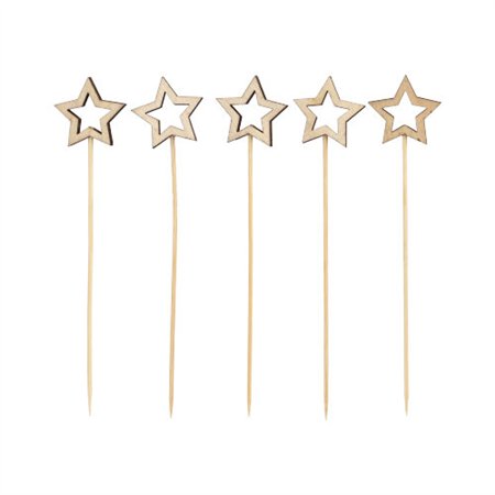 Fingerfood Amuse prikkers 14cm Star