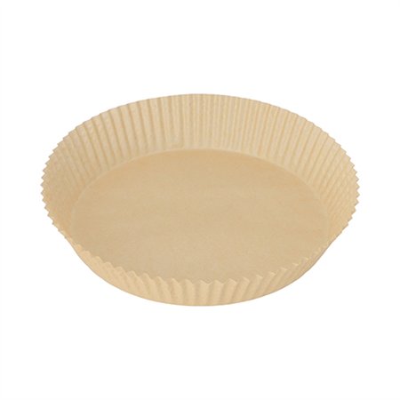 Bakpapier Ø 20cm x 4,5cm Bruin voor Airfryer / heteluchtfriteuses - Horecavoordeel.com