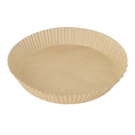Bakpapier Ø 23cm x 4,5cm Bruin voor Airfryer / heteluchtfriteuses - Horecavoordeel.com