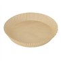 Bakpapier Ø 23cm x 4,5cm Bruin voor Airfryer / heteluchtfriteuses - Horecavoordeel.com