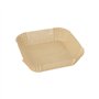 Bakpapier 16cm x 16cm x 4,5cm Bruin voor Airfryer / heteluchtfriteuses - Horecavoordeel.com
