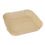 Bakpapier 23cm x 23cm x 4,5cm Bruin voor Airfryer / heteluchtfriteuses - Horecavoordeel.com