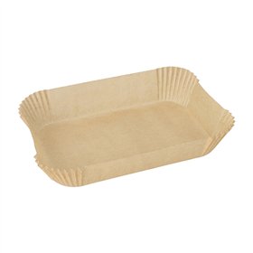 Bakpapier 22cm x 14cm x 4,5cm Bruin voor Airfryer / heteluchtfriteuses