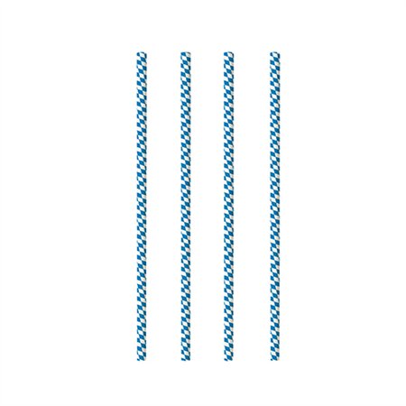 Drinkrietjes Papier Ø 6mm x 20cm Beiers Blauw - Horecavoordeel.com